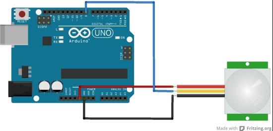 PIR sensor example - Arduino Learning